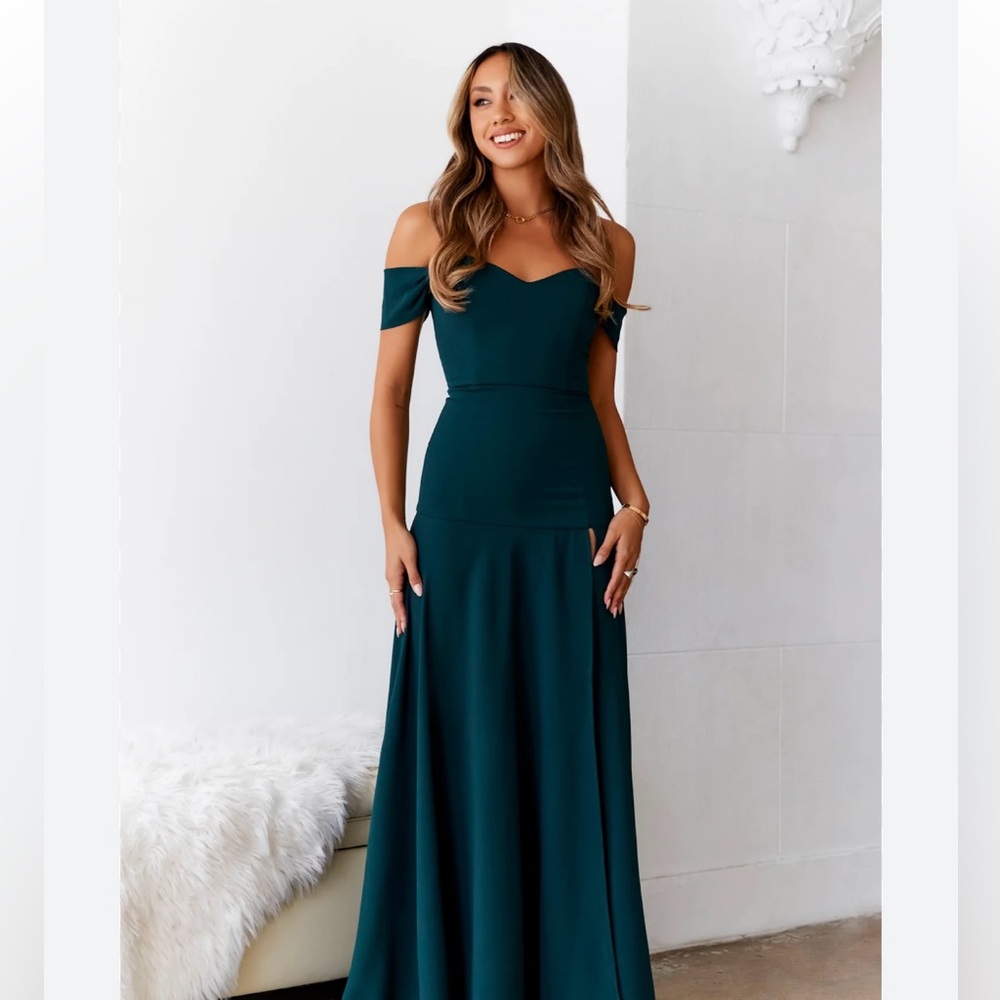 Hello Molly Dear Emilia Blushing Cinderella Maxi Bridesmaid/Wedding Guest Dress